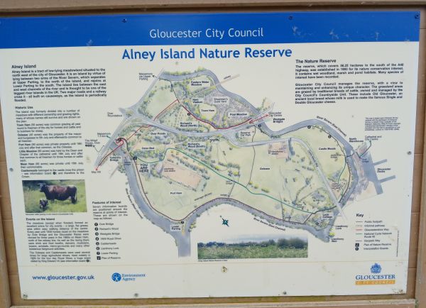 Alney Island Nature Reserve Map